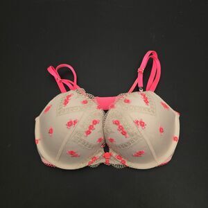 NWT Victorias Secret Dream Angels Push Up Bra Lightly Lined Floral 32D Pink